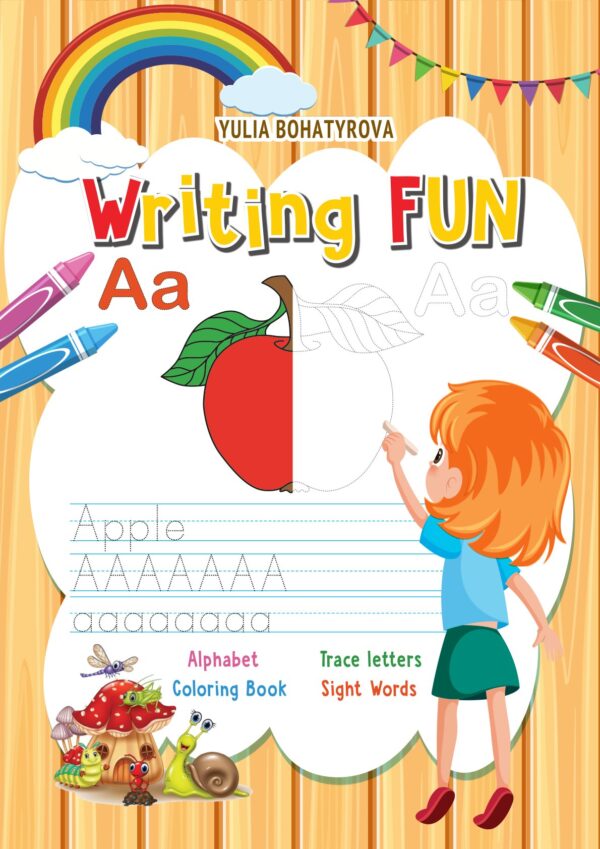 ✏️🎨Writing Fun – Alphabet Trace letters Coloring Book for Kids