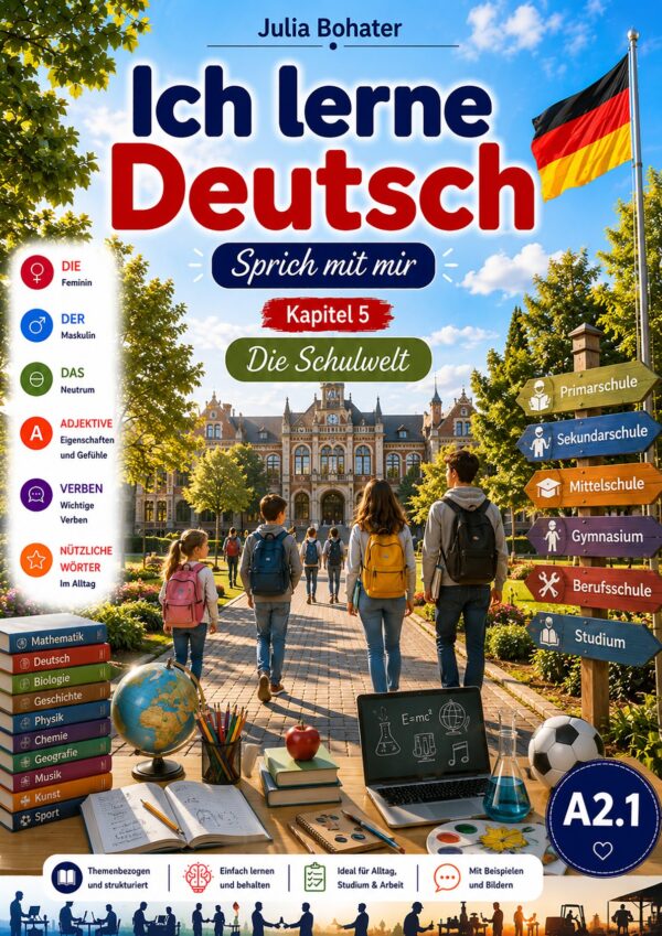 Ich lerne Deutsch. Sprich mit mir. Wortschatz Kapitel 5. Die Schulwelt
