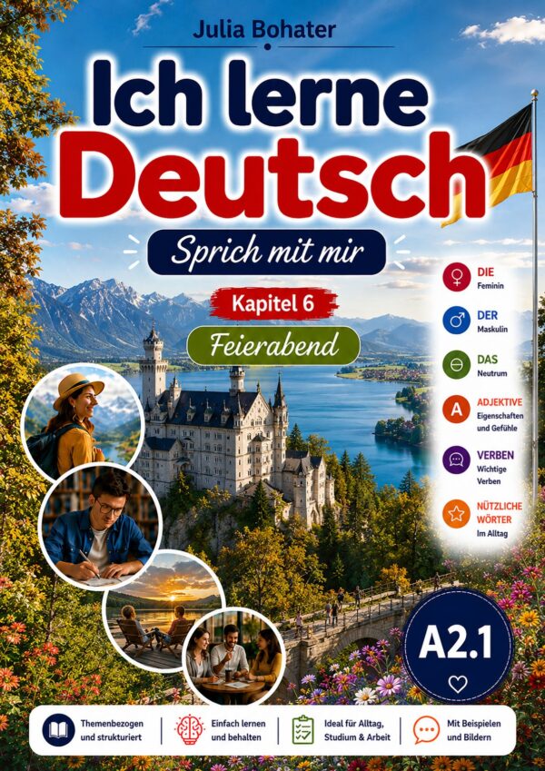Ich lerne Deutsch. Sprich mit mir. Wortschatz Kapitel 6. Feierabend