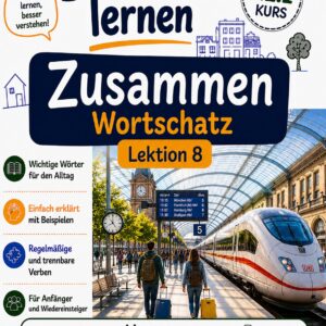 Deutsch lernen Zusammen. Wortschatz Lektion 8. Reisen und Verkehr