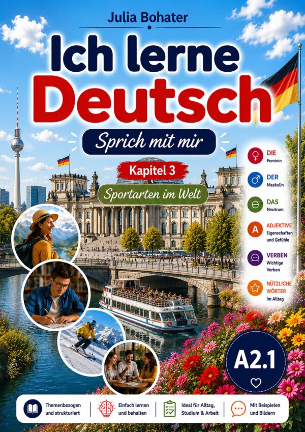 Ich lerne Deutsch. Sprich mit mir. Wortschatz Kapitel 3. Sportarten im Welt